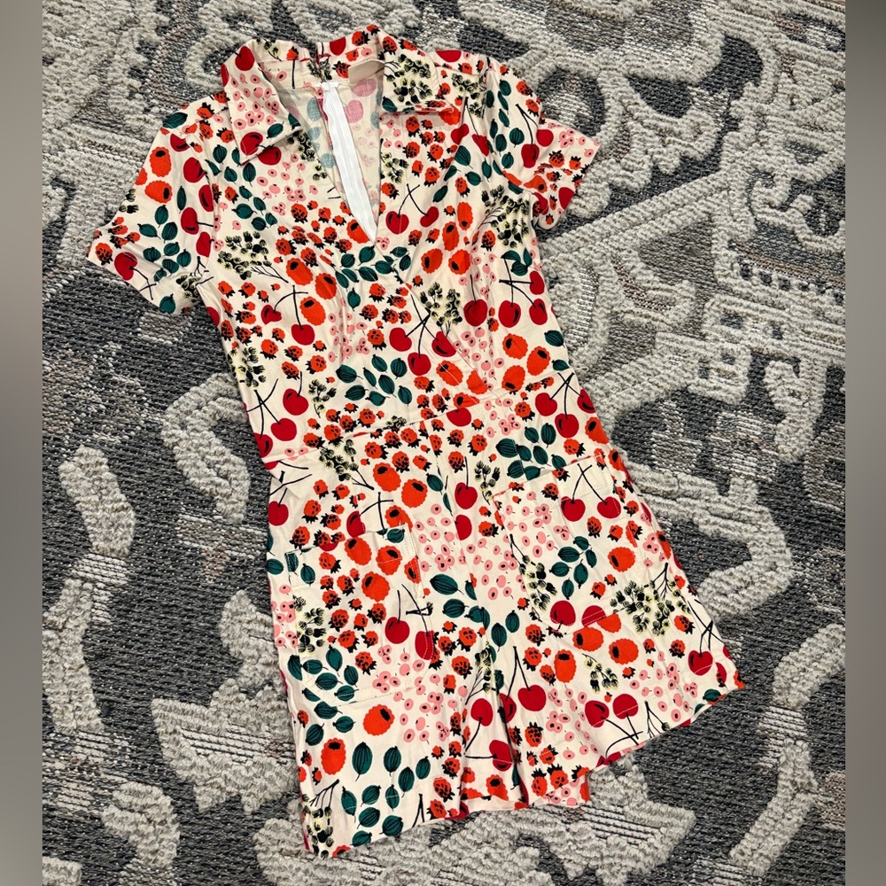 Maeve Vibrant Floral Print Romper